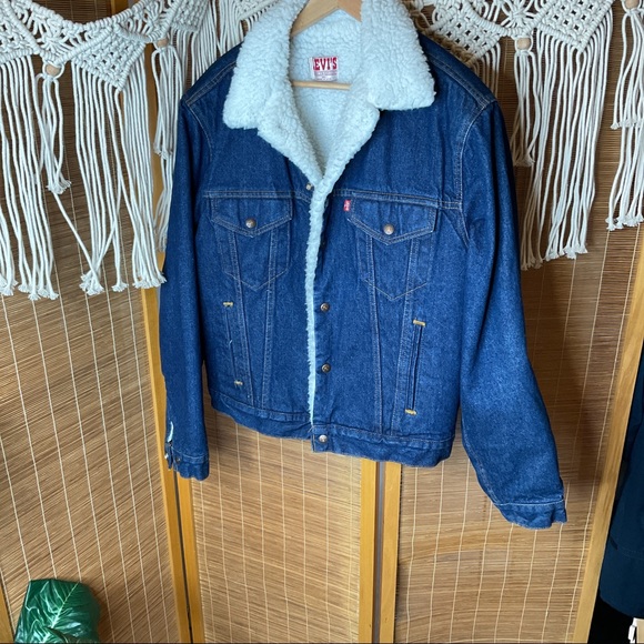 Levi’s Vintage Denim Sherpa 80s Size 44L